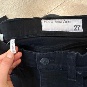 Rag & Bone 10 inch Capri ankle Jean size 27 in black
